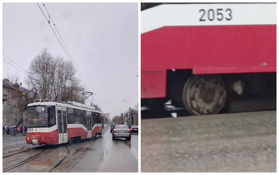 В Новосибирске прокуратура проверит инцидент со сходом с рельсов двух трамваев
