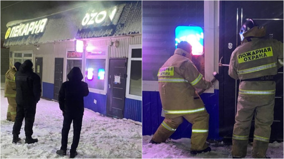 Пункт выдачи «ОZON» загорелся под Новосибирском