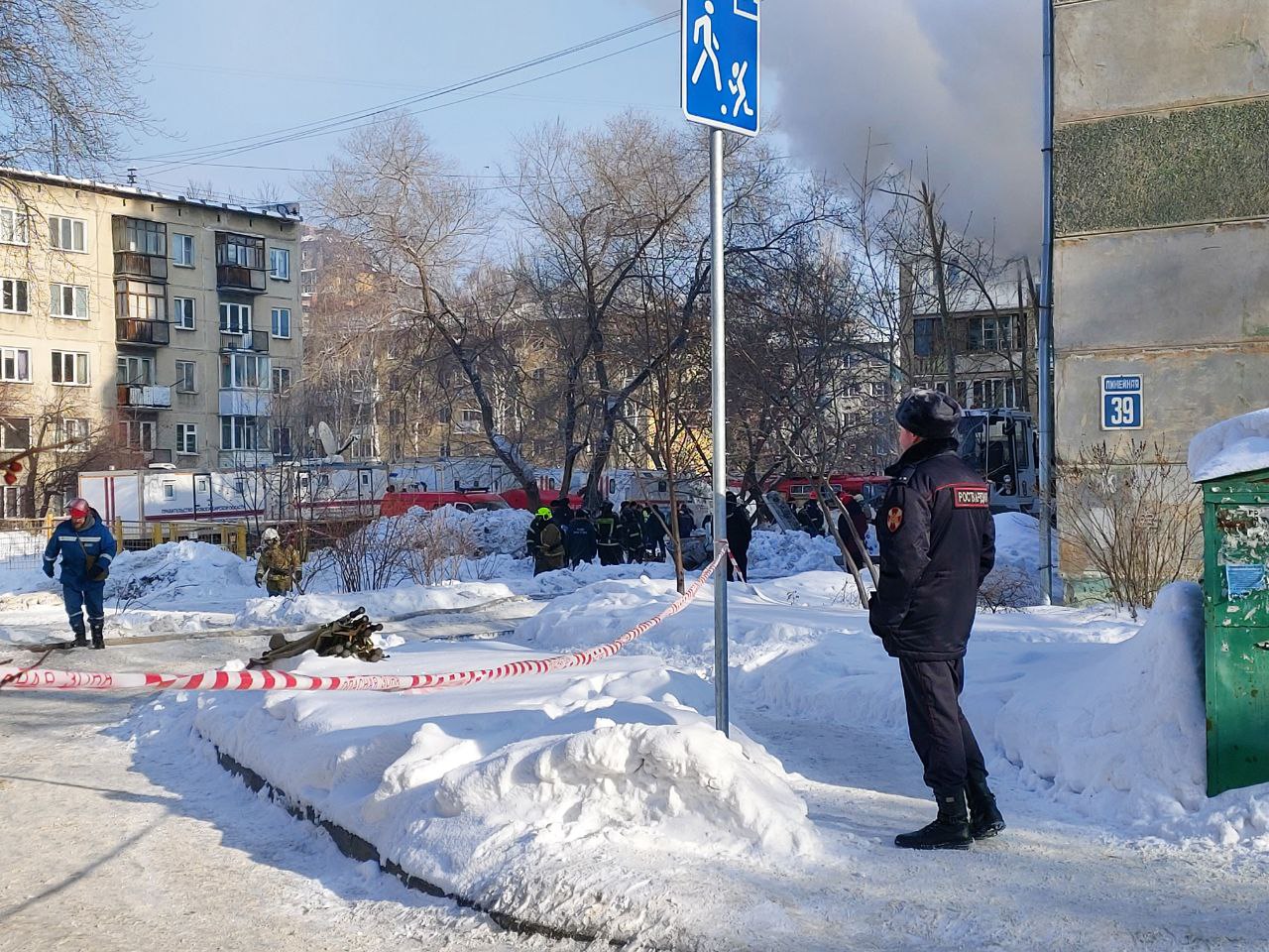 Фоторепортаж с места взрыва пятиэтажного дома в Новосибирске | 10.02.2023 |  Новосибирск - БезФормата