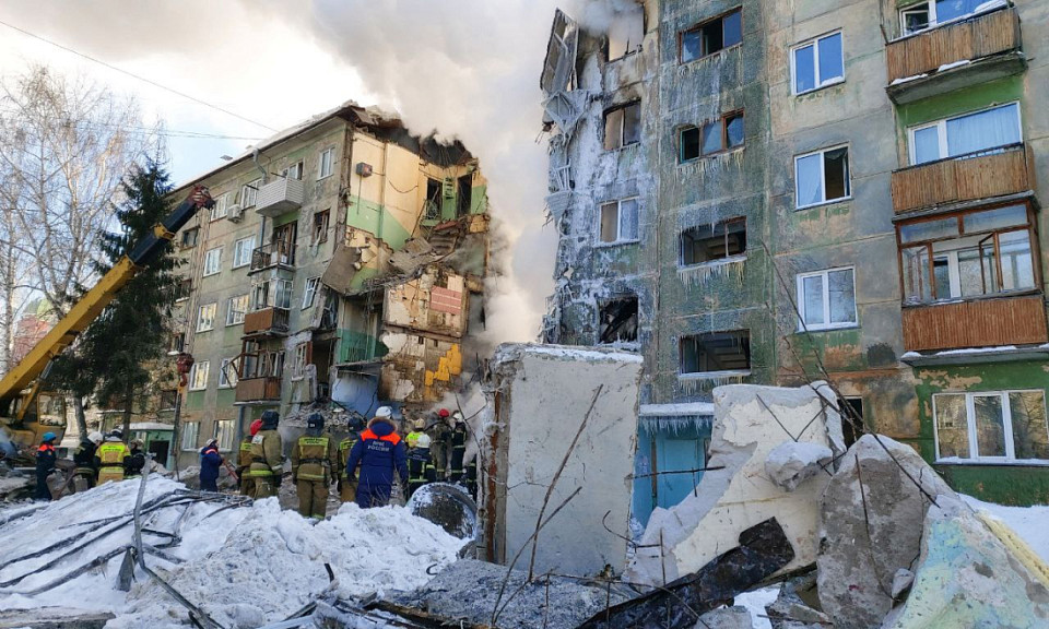 Тела погибших на месте взрыва в Новосибирске доставали по частям