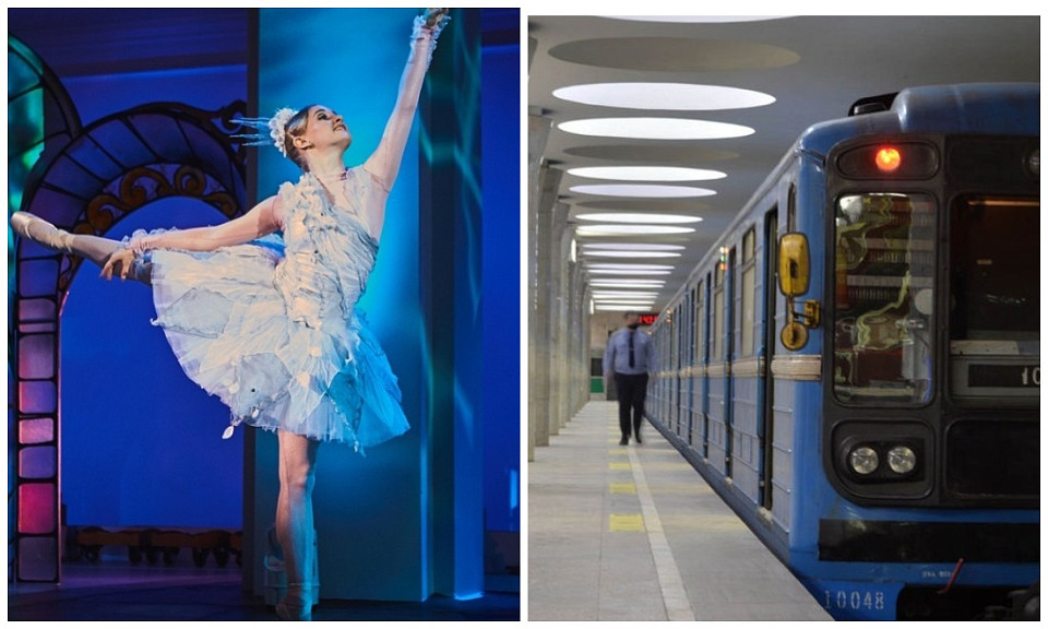 В Новосибирске балерина НОВАТ устроила фотосессию в подземке