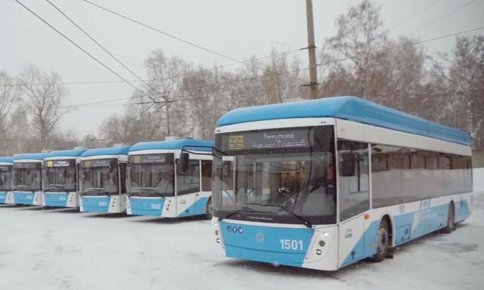 Девять новых троллейбусов выйдут на маршрут в Новосибирске