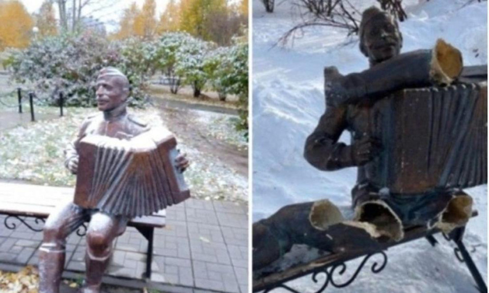 В Новосибирске пропал памятник Василию Тёркину