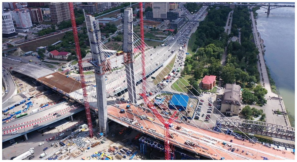 В Новосибирске сдачу четвёртого моста через Обь перенесли на 2025 год