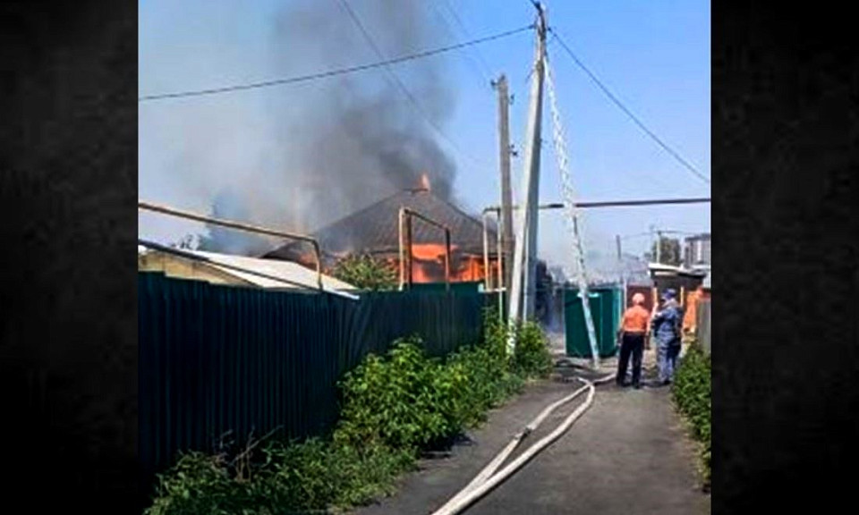 В Новосибирске мужчина пострадал на месте пожара