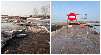 В Чулымском районе закрыли проезд через дамбу на реке Карасук из-за паводка