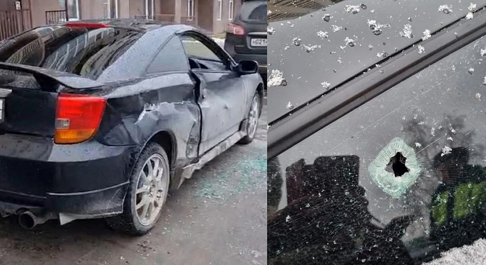 Сибирячку до полусмерти избил бывший муж и расстрелял её автомобиль