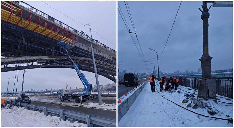 В Новосибирске ускорили ремонт Октябрьского моста по приказу врио мэра