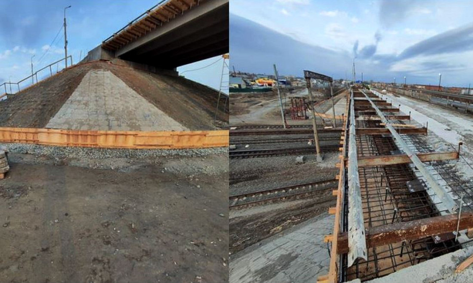 Ради строителей путепровода под Новосибирском изменили график движения поездов