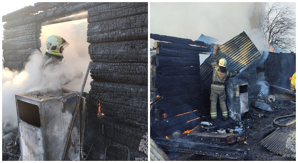 Сибиряк отравился при пожаре в частном доме в Кировском районе Новосибирска