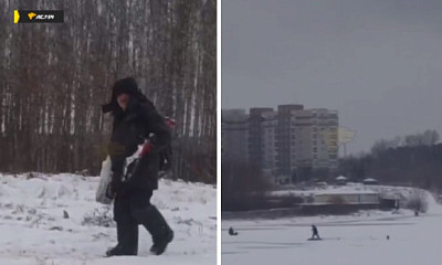 Рыбак дважды провалился под лёд в Новосибирской области