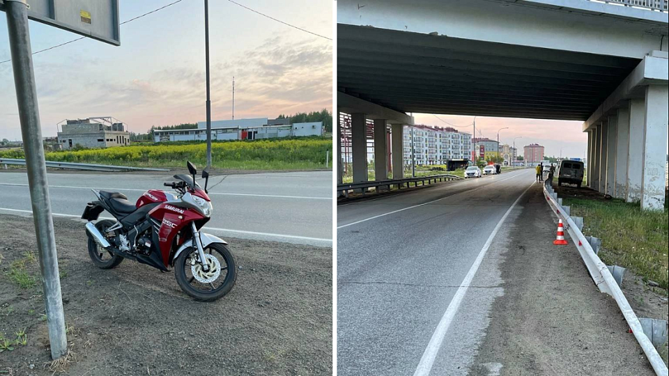 Пассажирка мотоцикла погибла в результате аварии под Новосибирском