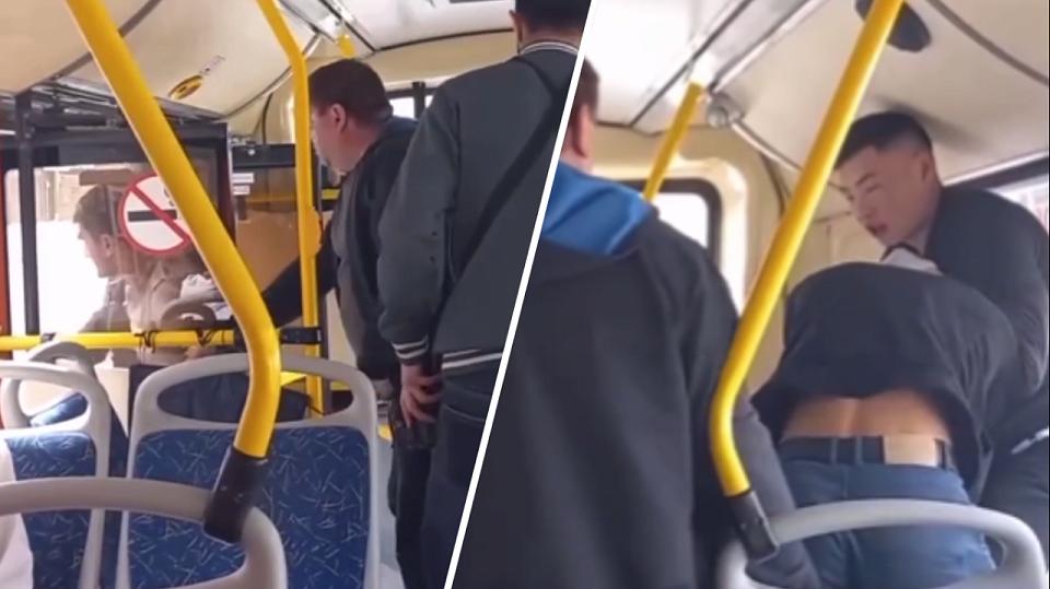 Драка в автобусе: один пассажир набросился с кулаками на другого