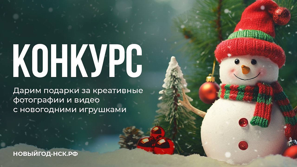 Новогодний подарок за фотографию с ёлочной игрушкой получат жители Новосибирска