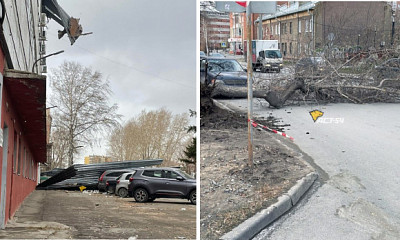 Фото последствий шторма опубликовали новосибирцы в соцсетях