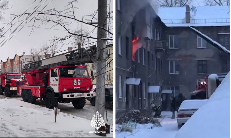 5 человек эвакуировали из горящей многоэтажки в Новосибирске