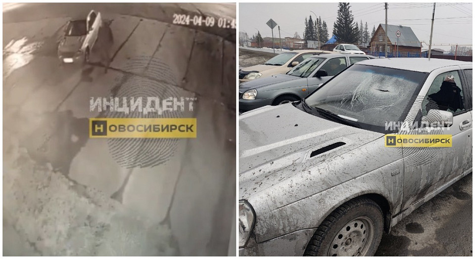 Неизвестный в капюшоне разбил топором машину бойца СВО в Новосибирской области
