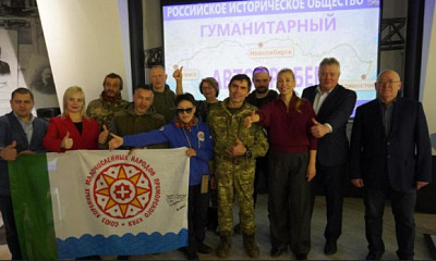В Новосибирске остановились участники всероссийского гуманитарного автопробега «Владивосток – Луганск»