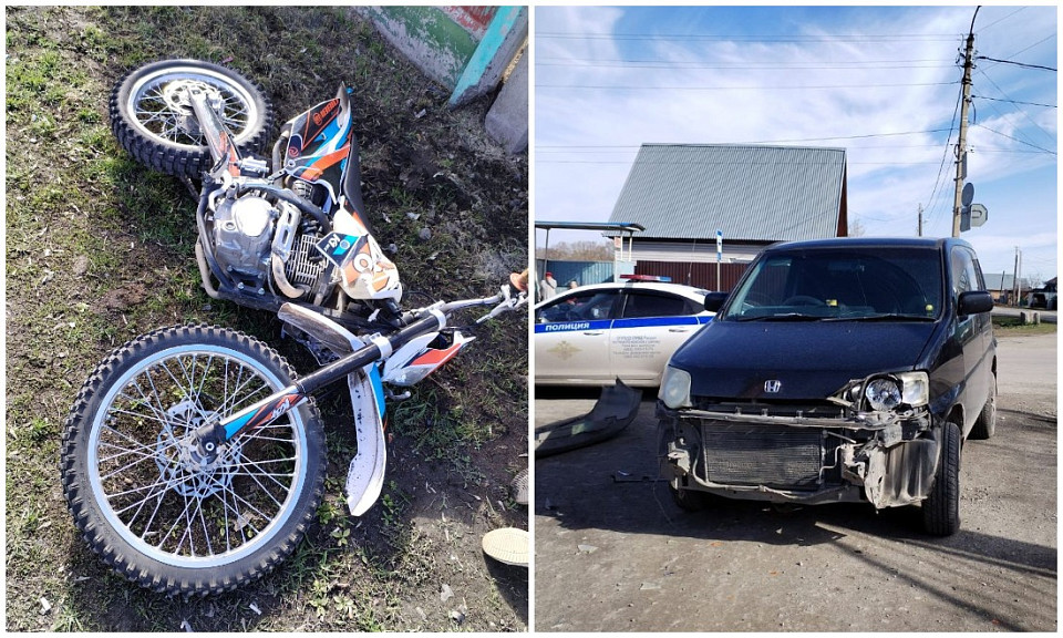 В Новосибирской области 19-летний мотоциклист погиб в ДТП с иномаркой