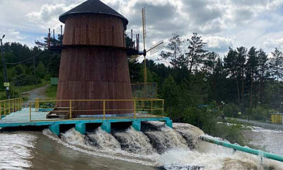 В Новосибирской области дождями смыло водопад Карпысак