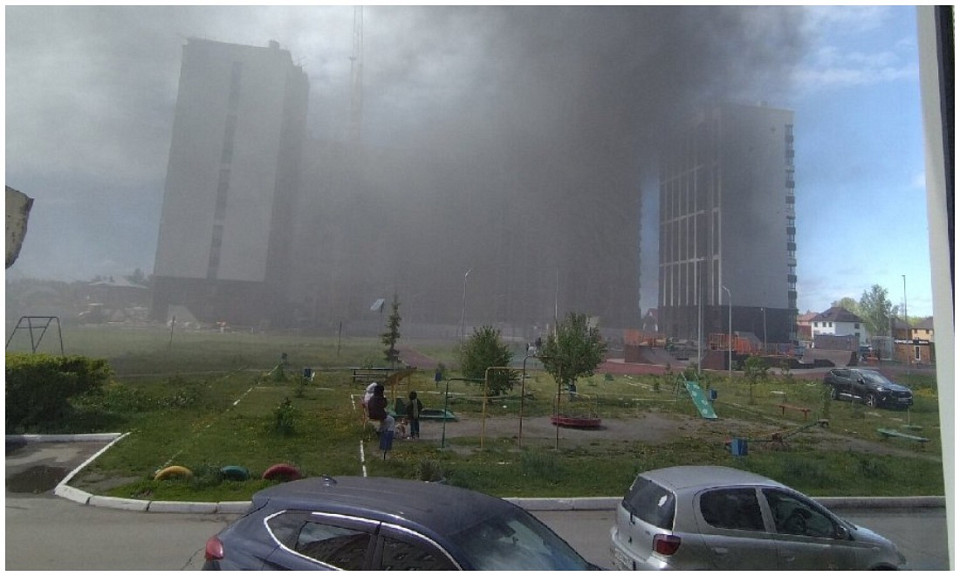 Новосибирцы предупредили о пожаре в «Воздушной гавани» Оби