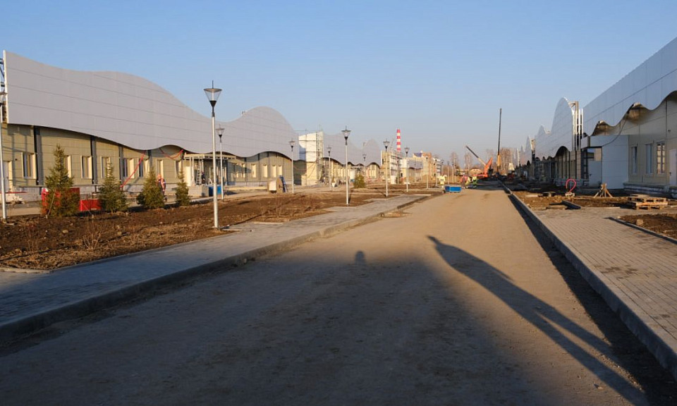 К новой инфекционной больнице под Новосибирском достроили подъездную дорогу