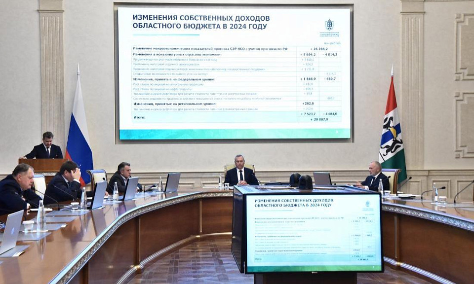 В правительстве Новосибирской области приняли проект бюджета на 2024 год