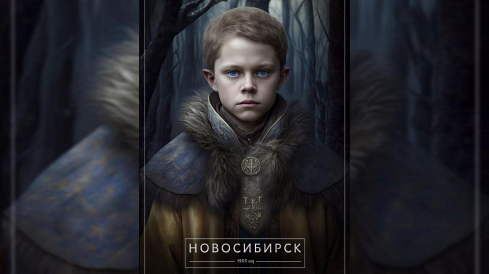 Нейросеть видит Новосибирск маленьким мальчиком с голубыми глазами