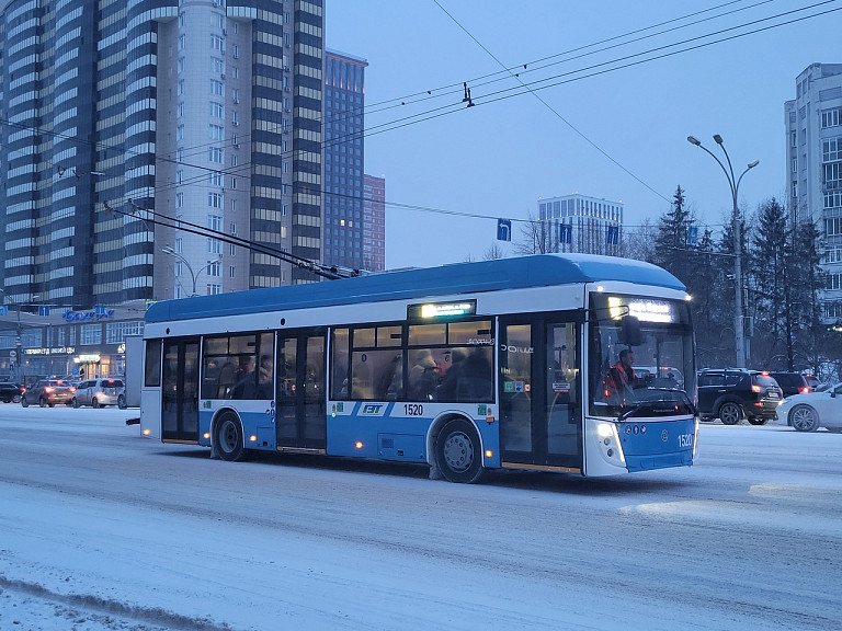 Контракт на поставку 120 троллейбусов в Новосибирск полностью исполнен
