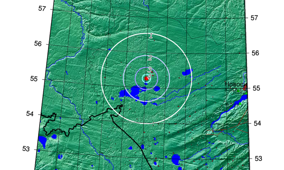 Землетрясение магнитудой 3,7 балла произошло на западе Новосибирской области