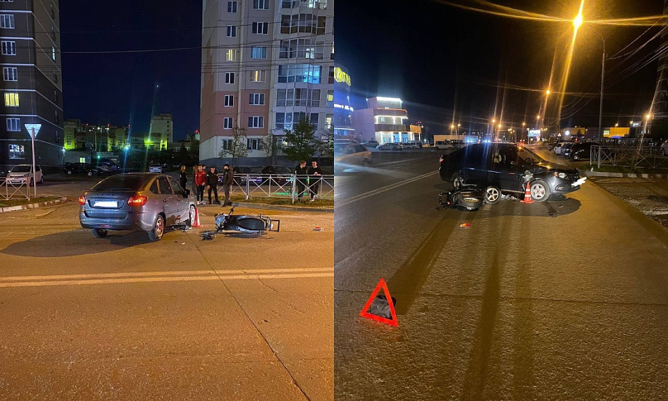 Несовершеннолетнего парня на мопеде сбила машина в Новосибирске