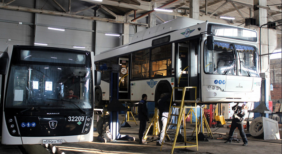 Перевозчик Новосибирска внедряет бережливые технологии для ремонта автобусов
