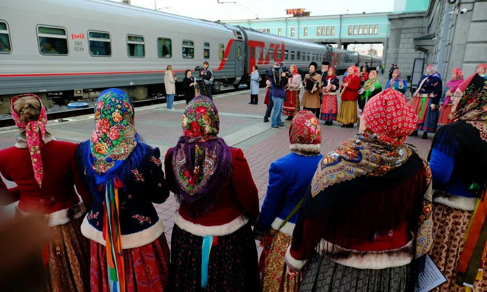 В Новосибирской области встретили межрегиональный туристический поезд «Сибирь здесь»